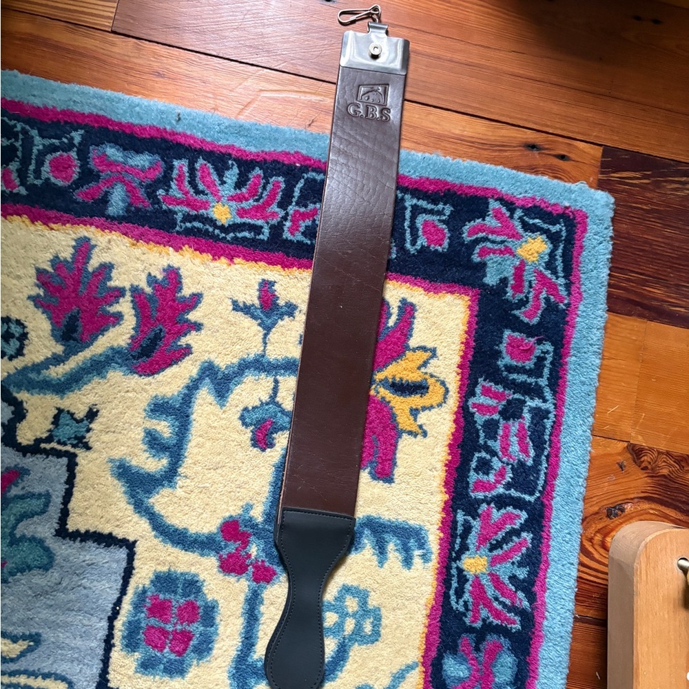 GBS leather strop professional honing shaving knife sharpening straight razor